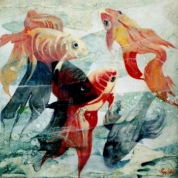 Картина под названием ""Por Mares Dantes N…" - Olga Beltrão, Подлинное произведение искусства, Масло