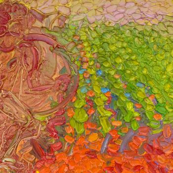 「Случайная находка」というタイトルの絵画 Olga Bezhinaによって, オリジナルのアートワーク, オイル ウッドストレッチャーフレームにマウント
