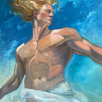 Картина под названием "Zeus" - Olga Bronskikh, Подлинное произведение искусства, Масло