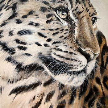 Pintura titulada "Leopard" por Olga Chernova, Obra de arte original, Oleo