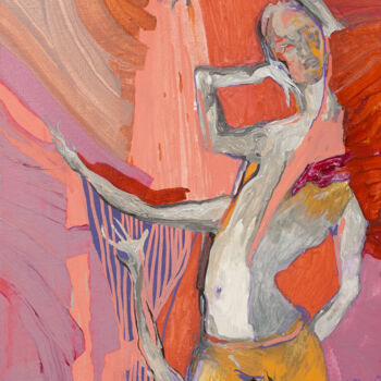 Картина под названием "dance" - Olga Chertova, Подлинное произведение искусства, Акрил Установлен на картон