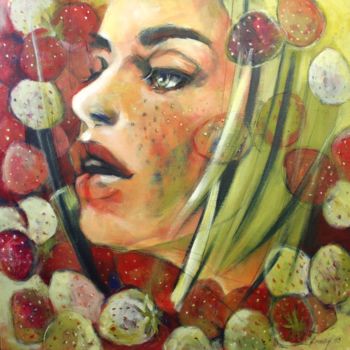 Painting titled "Sweet Fleckles" by Olga David, Original Artwork, Acrylic