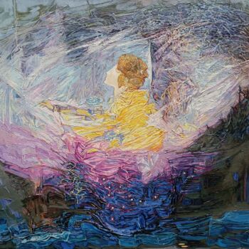 Картина под названием "Апостол Андрей" - Olga Didyk (Mykyta), Подлинное произведение искусства, Масло