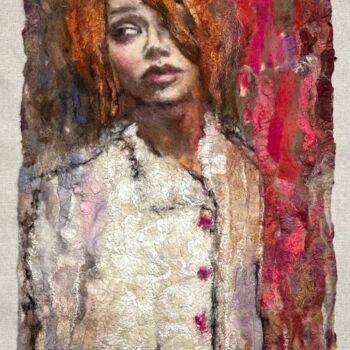 Текстильное искусство под названием "Naomi" - Olga Finkel, Подлинное произведение искусства, Текстильное волокно