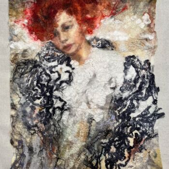 Textile Art titled "Samantha" by Olga Finkel, Original Artwork, Textile fiber