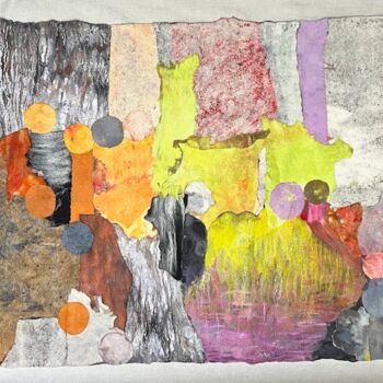Textielkunst getiteld "Broken Memories #2" door Olga Finkel, Origineel Kunstwerk, Textielvezel