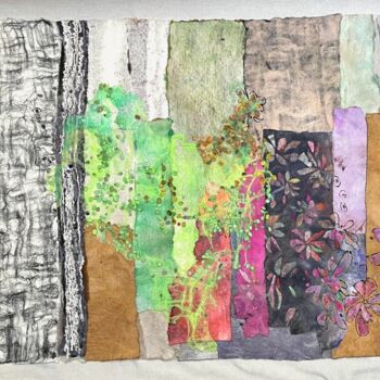 纺织艺术 标题为“Broken Memories #4” 由Olga Finkel, 原创艺术品, 纺织纤维