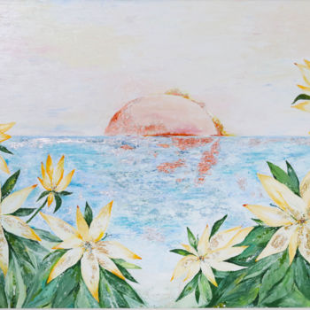 「Утро」というタイトルの絵画 Olga Liapunowaによって, オリジナルのアートワーク, オイル ウッドストレッチャーフレームにマウント