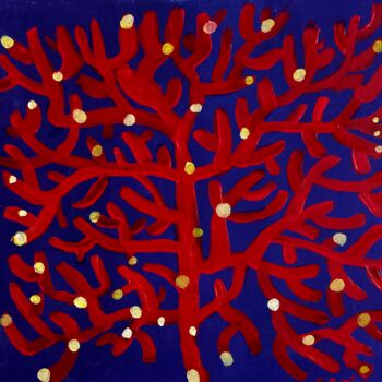 Painting titled "Coral 3" by Olga Grig, Original Artwork, Acrylic