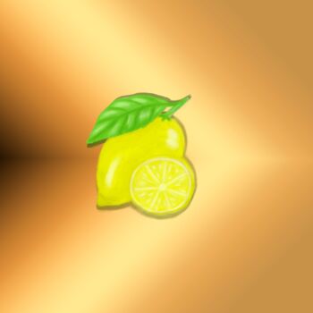 Digitale Kunst getiteld "lemon" door Olga Ilyina, Origineel Kunstwerk, 2D Digital Work