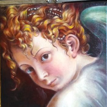 Pintura titulada "Angel after Girolam…" por Oj, Obra de arte original, Oleo