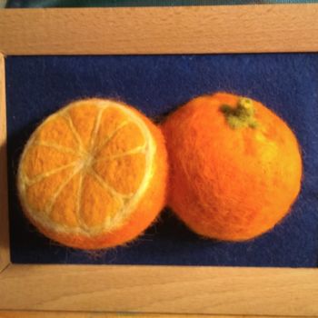 Sculpture titled "mandarins" by Oj, Original Artwork, Thread