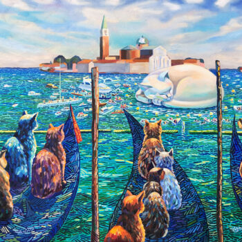 Картина под названием "Venice Biennale 2026" - Olga Krasovskaya, Подлинное произведение искусства, Масло