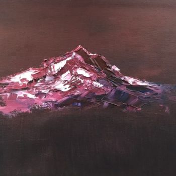 Pittura intitolato "Everest" da Olga Lakomaya, Opera d'arte originale, Olio