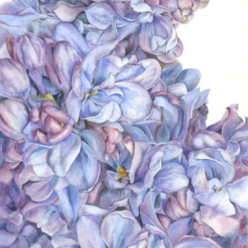 Painting titled "Scent of spring" by Olga Matyunina, Original Artwork, Watercolor