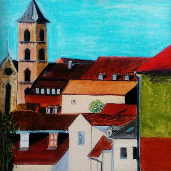 Картина под названием "Bamberg" - Olga Meer, Подлинное произведение искусства, Пастель