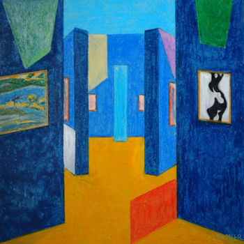 Картина под названием "Exhibition of Nikol…" - Olga Meer, Подлинное произведение искусства, Пастель