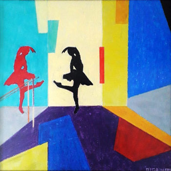 Картина под названием "Ballet class" - Olga Meer, Подлинное произведение искусства, Пастель