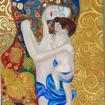 Peinture intitulée "Inspirational Klimt" par Olga Minasyan, Œuvre d'art originale, Huile