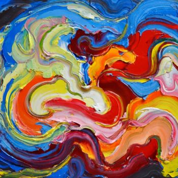 Pintura titulada "Oil painting "Strea…" por Olga Nikanchikova, Obra de arte original, Oleo