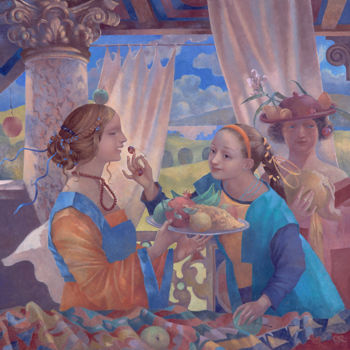 Peinture intitulée "Sweetness of Life" par Olga Oreshnikov, Œuvre d'art originale, Autre