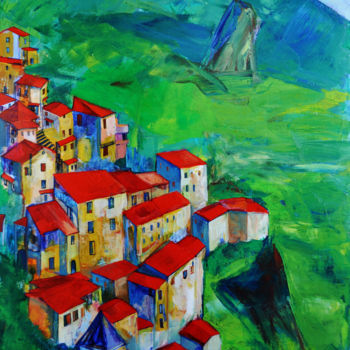 「Landscape」というタイトルの絵画 Olga Pascariによって, オリジナルのアートワーク, オイル