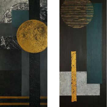 Malarstwo zatytułowany „Black abstraction.…” autorstwa Olga Pavlova, Oryginalna praca, Akryl