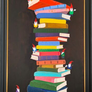 Peinture intitulée "Knowledge" par Olga Prasol, Œuvre d'art originale, Acrylique Monté sur Châssis en bois