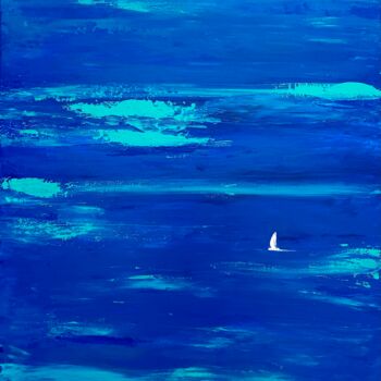 Картина под названием "Ocean" - Olga Prasol, Подлинное произведение искусства, Акрил
