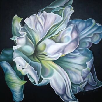 Pittura intitolato "Amaryllis" da Olga Sarukhanova, Opera d'arte originale, Olio Montato su Telaio per barella in legno