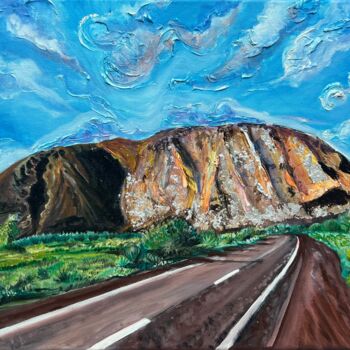 Peinture intitulée "Sacred Uluru" par Olga Serebryanskaya, Œuvre d'art originale, Acrylique