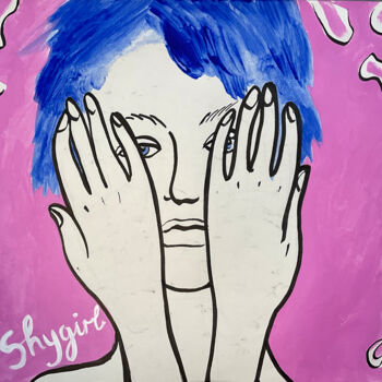 Картина под названием "Shygirl" - Olga Skvortsova, Подлинное произведение искусства, Акрил