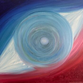 Peinture intitulée "Eye of the Universe" par Olga Tkachenko, Œuvre d'art originale, Huile