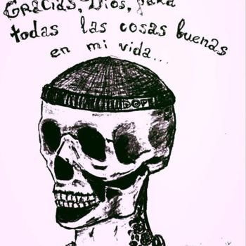 Printmaking titled "Gracias, Dios" by Fpi, Original Artwork