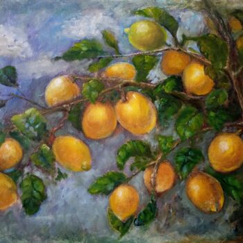 Pintura intitulada "Suny Day" por Olga Vedyagina, Obras de arte originais, Óleo