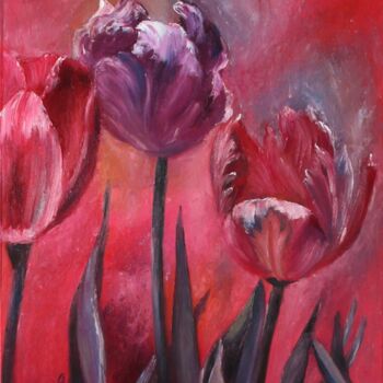"Tulips." başlıklı Tablo Olga Yashchenko tarafından, Orijinal sanat, Petrol Karton üzerine monte edilmiş