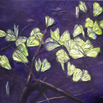 Картина под названием "Butterfly wedding." - Olga Yashchenko, Подлинное произведение искусства, Масло Установлен на Деревянн…