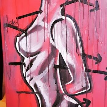 Schilderij getiteld "Love is pain" door Olga Zimin, Origineel Kunstwerk, Acryl