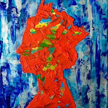 Pintura titulada "Abstract Queen Eliz…" por Olga Koval, Obra de arte original, Acrílico Montado en Bastidor de camilla de ma…