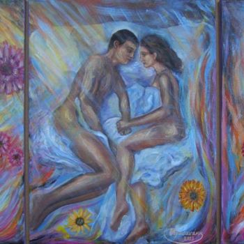 Painting titled "tobit-2.jpg" by Olga Krasanaki, Original Artwork, Acrylic