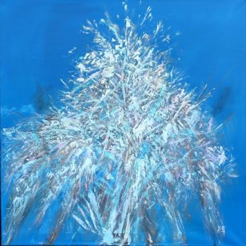 Painting titled "Winter Tale" by Olha Kizub, Original Artwork, Oil