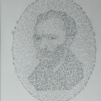 "Van Gogh calligraph…" başlıklı Tablo Olha Mosuzenko tarafından, Orijinal sanat, Mürekkep