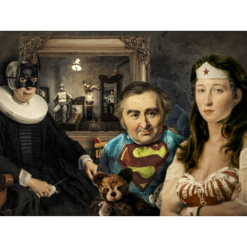 Arte digitale intitolato "family business" da Oli Romanelli (Olir), Opera d'arte originale, Fotomontaggio