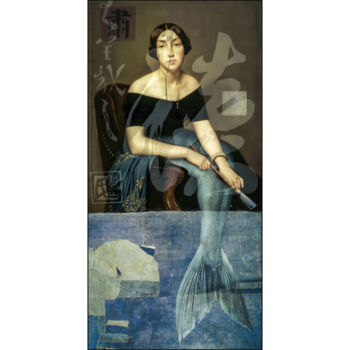 Artes digitais intitulada "Asian Mermaid" por Oli Romanelli (Olir), Obras de arte originais, Foto Montagem