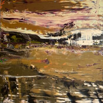 Painting titled "Landscape imprints…" by Olia Blagov, Original Artwork, Acrylic
