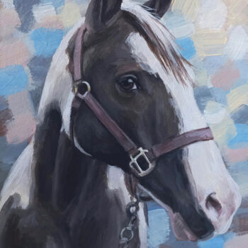Peinture intitulée "Horse 17" par Olia Tomkova, Œuvre d'art originale, Acrylique