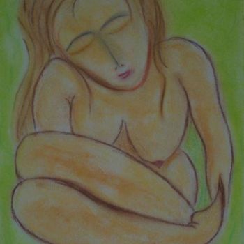 Drawing titled "Femme chrysalide" by Olivier Gardrat, Original Artwork
