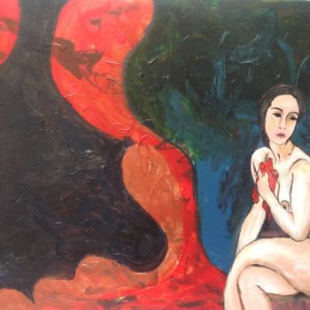 Pittura intitolato "Il tempo degli aman…" da Olimpia Pino, Opera d'arte originale, Olio