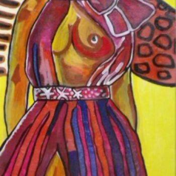 Картина под названием "Deusa" - Olinda Gil, Подлинное произведение искусства