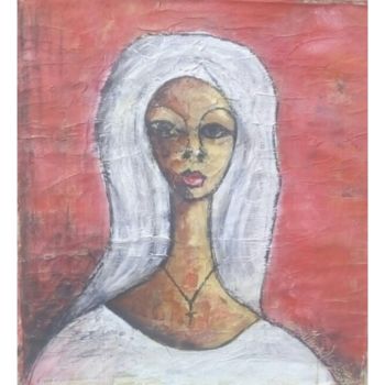 Pintura titulada "First Communion" por Olisa Nwadiogbu, Obra de arte original, Acrílico